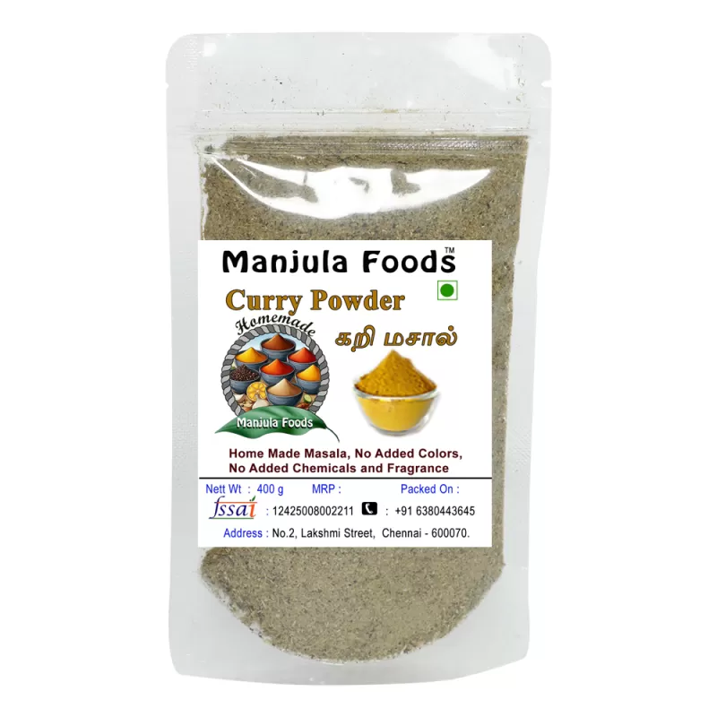 Manjula Foods Traditional Chicken & Mutton Curry Masala | Rich Aromatic Indian Spice Powder (400 g)